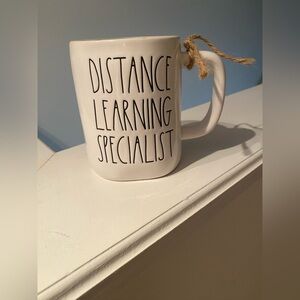 Rae Dunn White Distance Learning Specialist Mug NWT